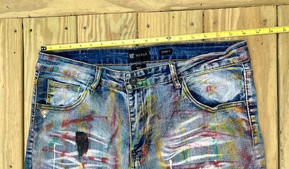 デニム・ジーパン Wai Kei Color destroyed denim pants 4BKH105 MUSINSA | WAI KEI Color Destroyed Denim Pants Black