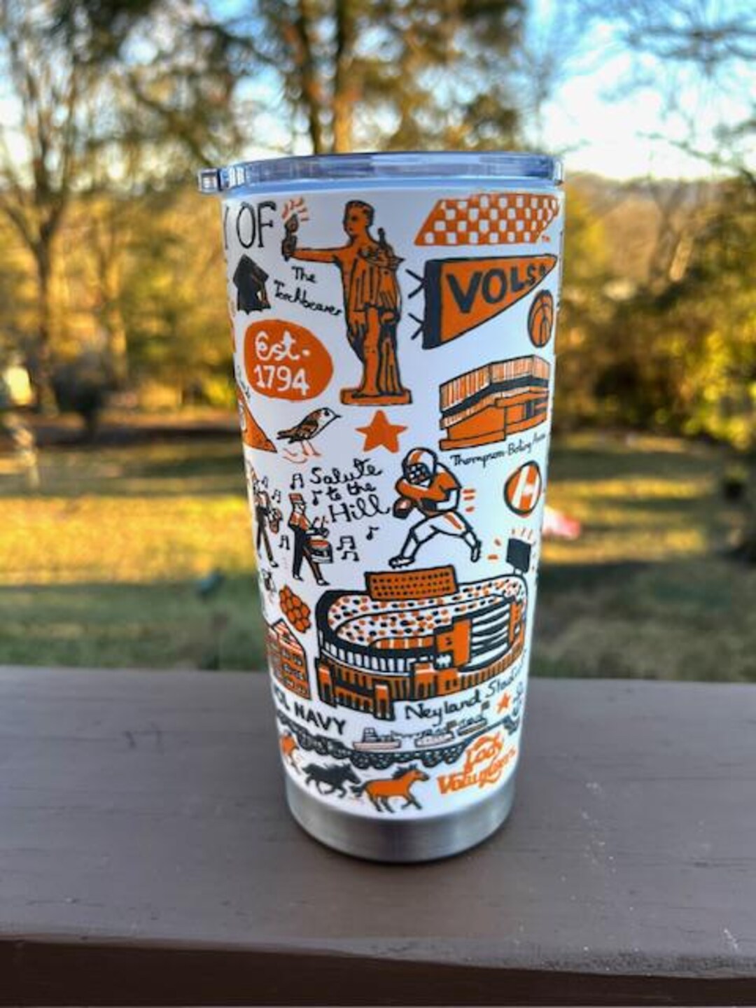 University of Tennessee Travel Mug, Depicts Everything UT and or ...