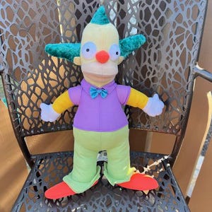 Vintage Crusty the Clown from the Simpsons, 2005, Measures 15 inches, Gently preowned, Clean