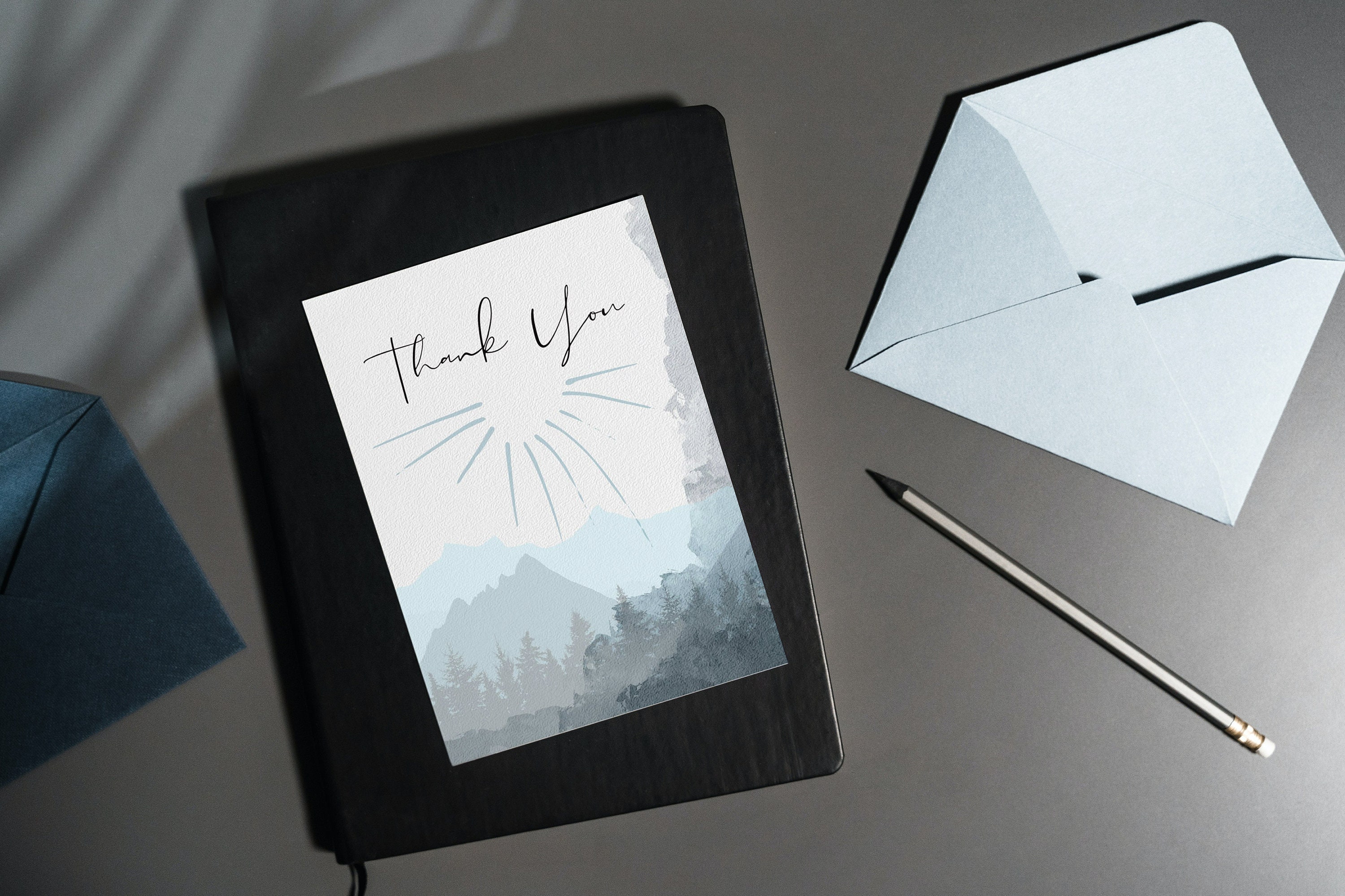 Thank You Card Foldable Thank You Card Digital Download Thank You
