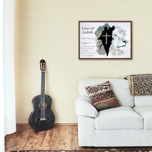 Lion of Judah digital wall art, Israel, Yeshua, Lion of Judah digital download, church wall art