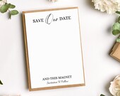 Save Our Date Magnet Holder Cards ~ Simple, Modern, Classic ~ Digital Download