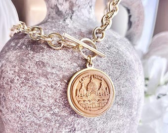 Basilica San Marco Venice Charm Necklace, Venice Architecture Inspired Jewelry, Italian Gift, Venetian Jewelry, St. Mark Catholic Pendant