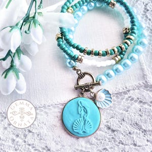 Botticelli Birth of Venus Charm Bracelet Set, Renaissance Art History Jewelry, Italy Inspired Jewelry, Florence Italy Pendant Souvenir Gift