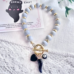 Lucky Italian Cornicello Charm Bracelet, Italian Good Luck Charm Meaningful Gift for Her, Italian Pride Jewelry, Good Fortune Friend Gift