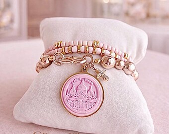 サン・マルコ寺院 ヴェネツィア土産 ビーズチャームブレスレット 3点