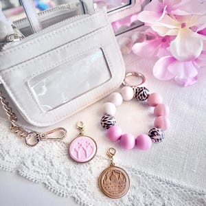 Set de regalo de Venecia, tarjetero, pulsera de cuentas, 2 colgantes intercambiables de la Basílica de San Marcos y el Palacio Ducal, set de regalo italiano