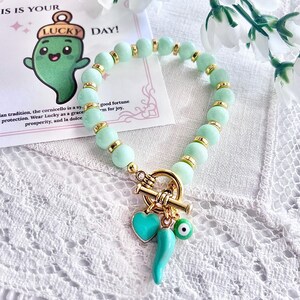 Lucky Italian Cornicello Charm Bracelet, Italian Good Luck Charm Meaningful Gift for Her, Italian Pride Jewelry, Good Fortune Friend Gift