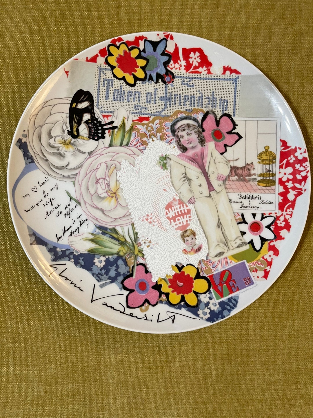 Gloria Vanderbilt Collectible Plate Taste Seller by Sigma Etsy