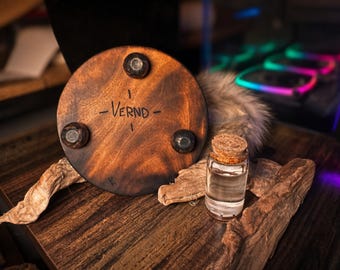 Hand-Burned Wooden Altar Ward