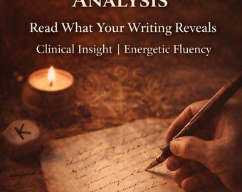Energetic Handwriting Analysis Reading | Personality & Energy Insight Report | Trauma-Informed Graphology | Spiritual  Psychological Profile