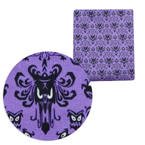 Disney Haunted Mansion Fabric | 100% Cotton Fabric | Fabric by the Yard | Wallpaper Print Fabric Collage