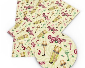 Christmas Story Fabric | 100% Cotton Fabric | Tumbler Cut Fat Quarter Fat Eighths Old Classic Movies