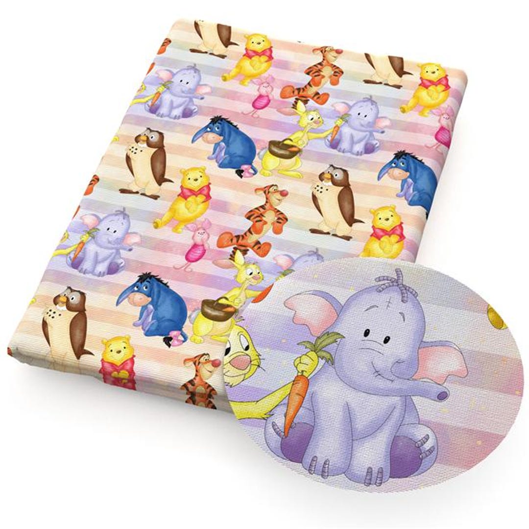 Disney Winnie the Pooh Cotton Fabric by the Yard – Pooh Friends ...