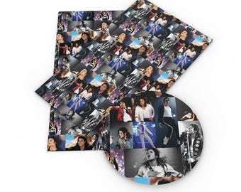 Michael Jackson Fabric 100% Cotton Fabric King of Pop Tumbler Cut Fat Quarter Fat Eighths