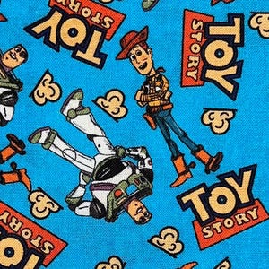 Disney Toy Story Fabric 100% Cotton Fabric by the Yard | Buzz Lightyear Fabric Woody Fabric