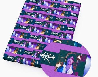 Tela Prince Tela 100% algodón cortada a medida Tela inspirada en la lluvia morada / Prince and the Revolution / Artista músico