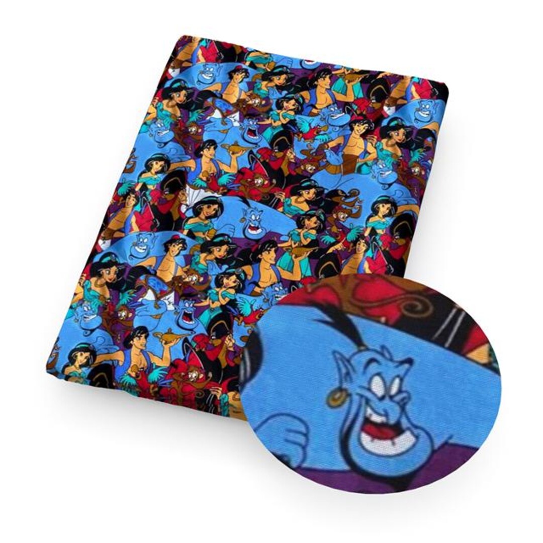 Disney Aladdin Fabric 100% Cotton Fabric by the Yard Disney Fabric ...