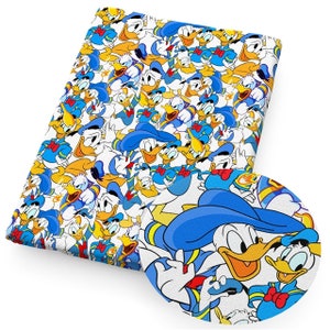 18x10&quot; Disney Donald Duck Fabric | 100% Cotton Fabric | Remnant Disney
