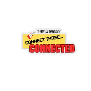 Camp Rock The Musical Movie, This Is Where Connect Three Connected Funny Sticker / Disney, Jonas Brothers, Musical Theatre, Broadway Gift