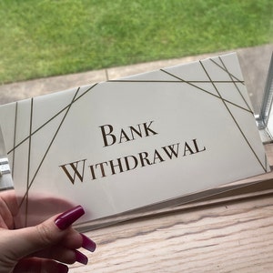 XL Bank Withdrawal Cash Envelope