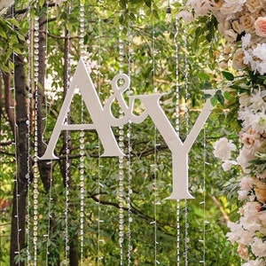 Couple Initials Alphabet for Center Stage Decoration, Backdrop Alphabet Sign, Large Couple Initials