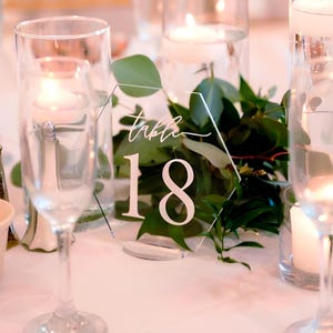 Wedding Table Numbers Table Numbers Wedding Acrylic Table Numbers White on Black Table Numbers Black Wedding Table Decor Wedding Decor