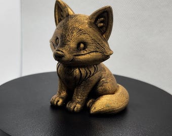 Fox Sitting Ornament –Bronze Burnished Finish