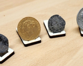 Expositor de monedas para detección de metales o coleccionismo de monedas (paquete de 10)