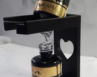 Soporte para transferencia de esmalte de uñas en gel: Ahorrador de goteo fácil de usar