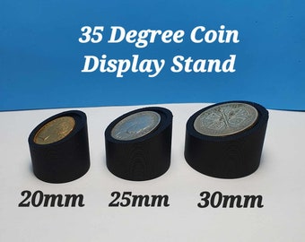 Expositores de monedas de 35 grados