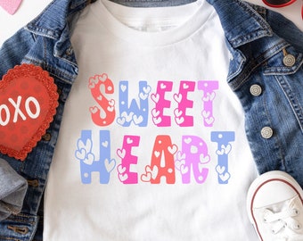 Sweetheart Valentine's Day shirt, Kids valentine's day shirt, Matching valentine's day shirt