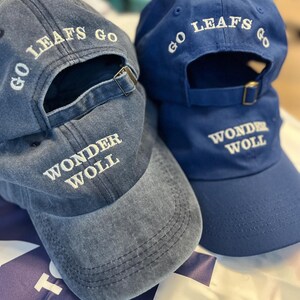 WONDER WOLL Cappello da papà Joseph Woll Toronto Maple Leafs Vintage Wash, unisex, ricamato, con berretto, per adulti, fan dei Leafs, Go Leafs Go immagine 8