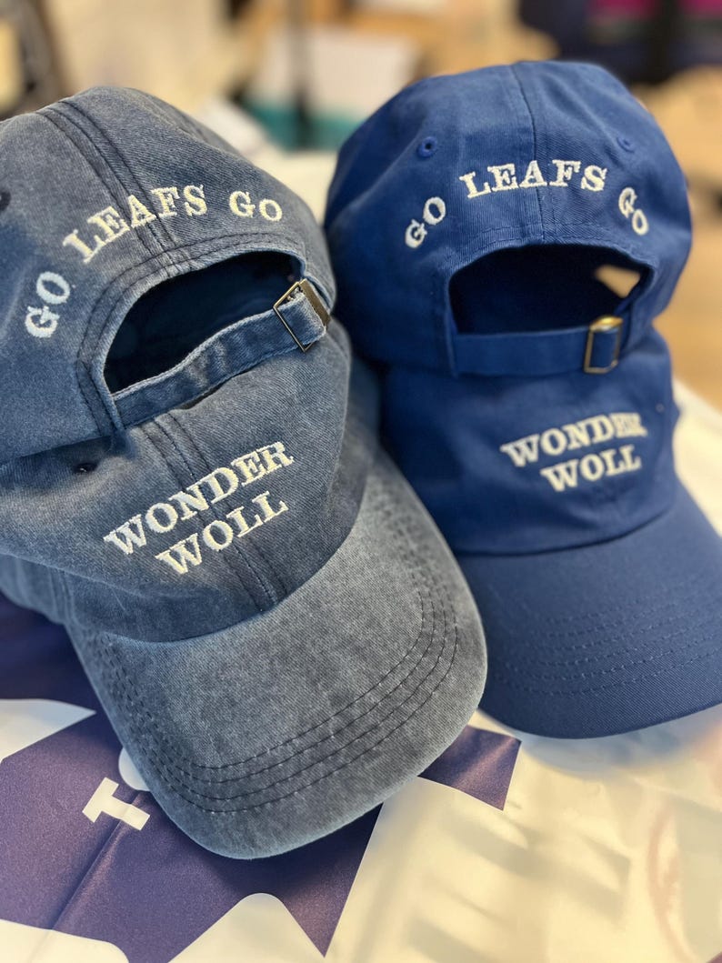 WONDER WOLL Cappello da papà Joseph Woll Toronto Maple Leafs Vintage Wash, unisex, ricamato, con berretto, per adulti, fan dei Leafs, Go Leafs Go immagine 8