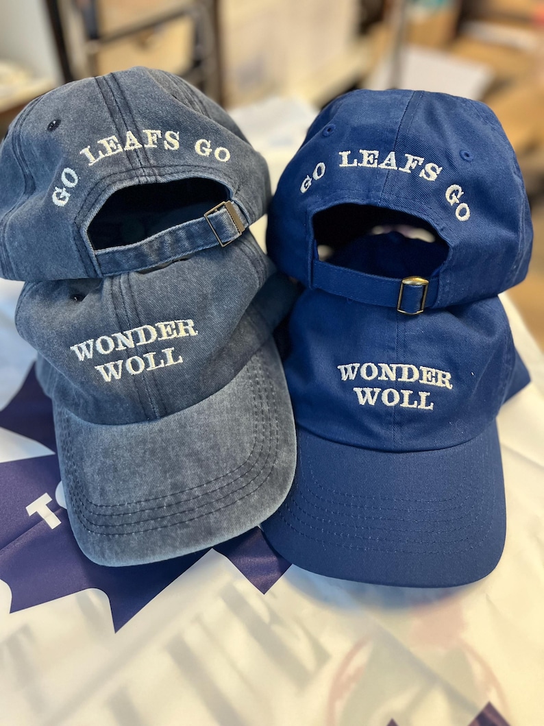 WONDER WOLL Cappello da papà Joseph Woll Toronto Maple Leafs Vintage Wash, unisex, ricamato, con berretto, per adulti, fan dei Leafs, Go Leafs Go immagine 9