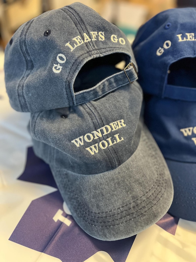 WONDER WOLL Cappello da papà Joseph Woll Toronto Maple Leafs Vintage Wash, unisex, ricamato, con berretto, per adulti, fan dei Leafs, Go Leafs Go immagine 10
