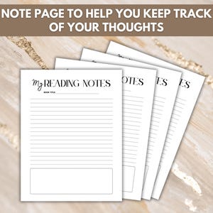 Book Club Discussion Guide - US Letter, A4 sizes - general note pages inculded
