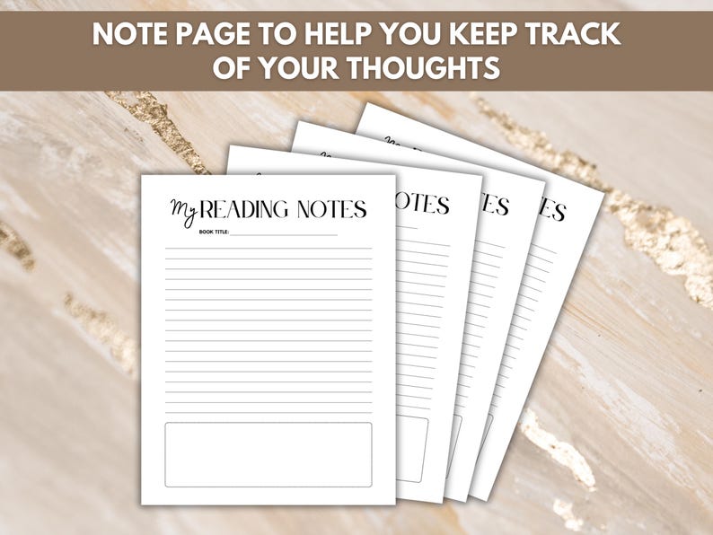 Book Club Discussion Guide - US Letter, A4 sizes - general note pages inculded