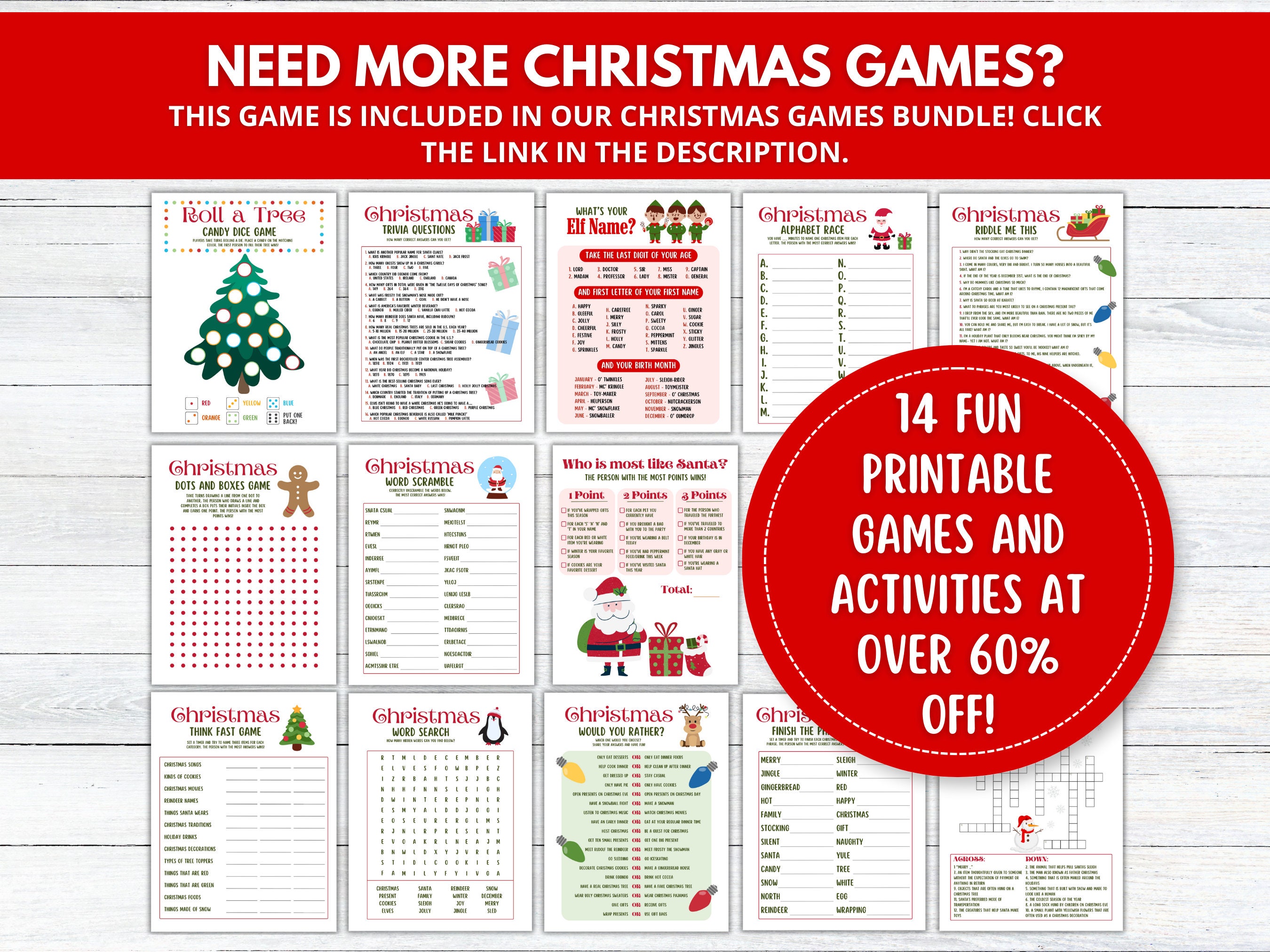 Christmas Trivia Game Printable - Il Fullxfull.5456985068 Q3dk 