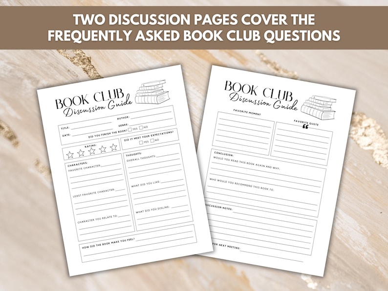 Book Club Discussion Guide - US Letter, A4 sizes - Discussion guide reviews