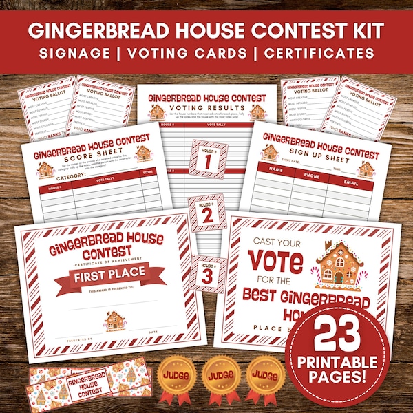 Contest Judging Cards - Etsy