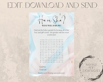 Gender Reveal Puzzle Game - Etsy