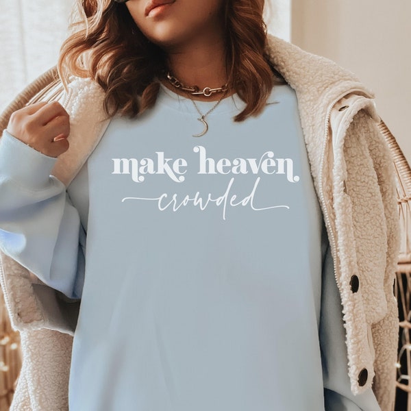 make heaven crowded puff sweatshirt | light blue main image 0