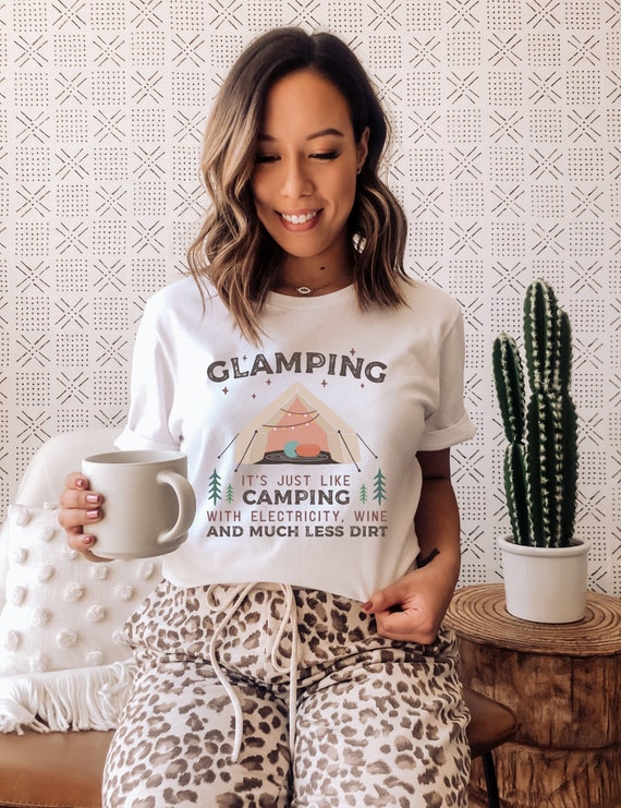 Camping Sleepware Tent Pajama Top Shirt Camping Sleepware Tent Pajama Top Shirt