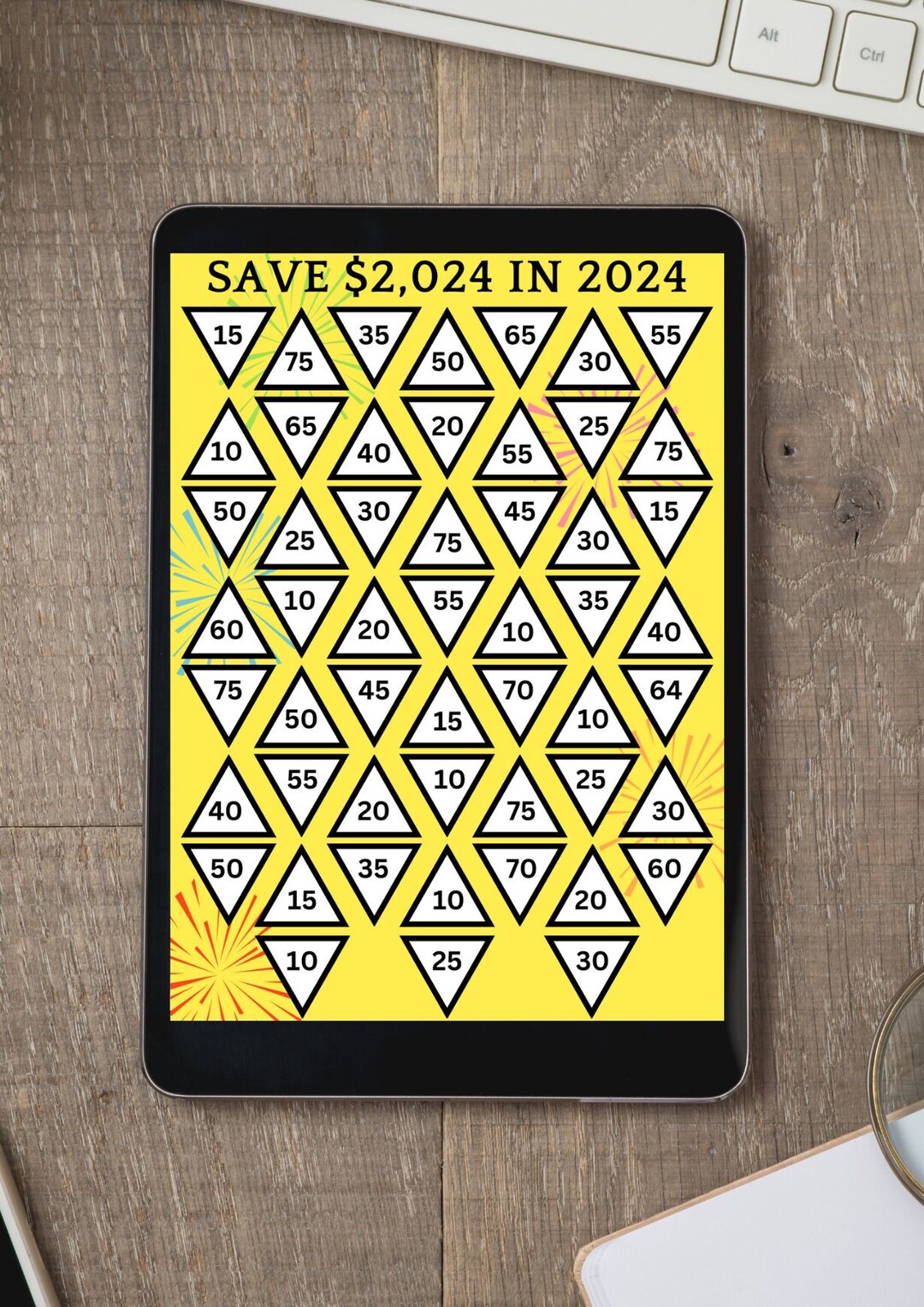 Save 2,024 in 2024 Savings Challenge Printable Fits A6 New Years