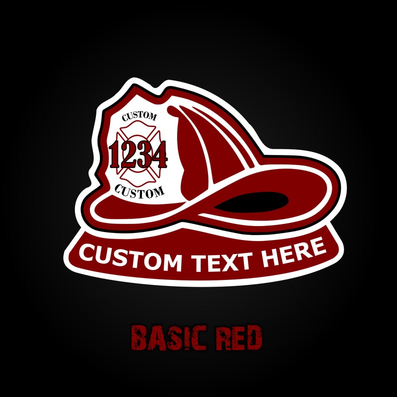 Custom Firefighter Helmet Decal Firefighter Sticker Car Decal Fireman