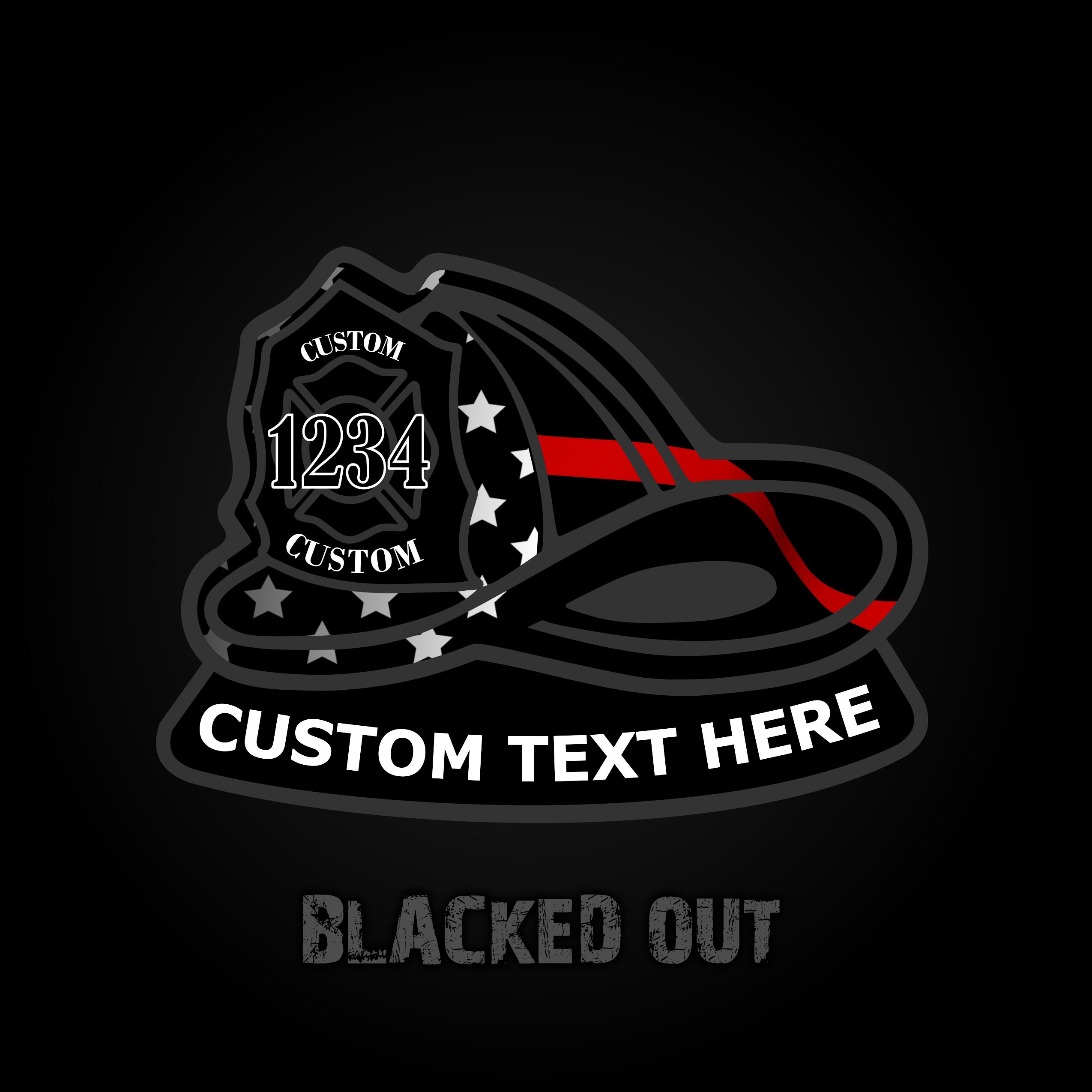 Custom Firefighter Helmet Decal Firefighter Sticker Car Decal Fireman