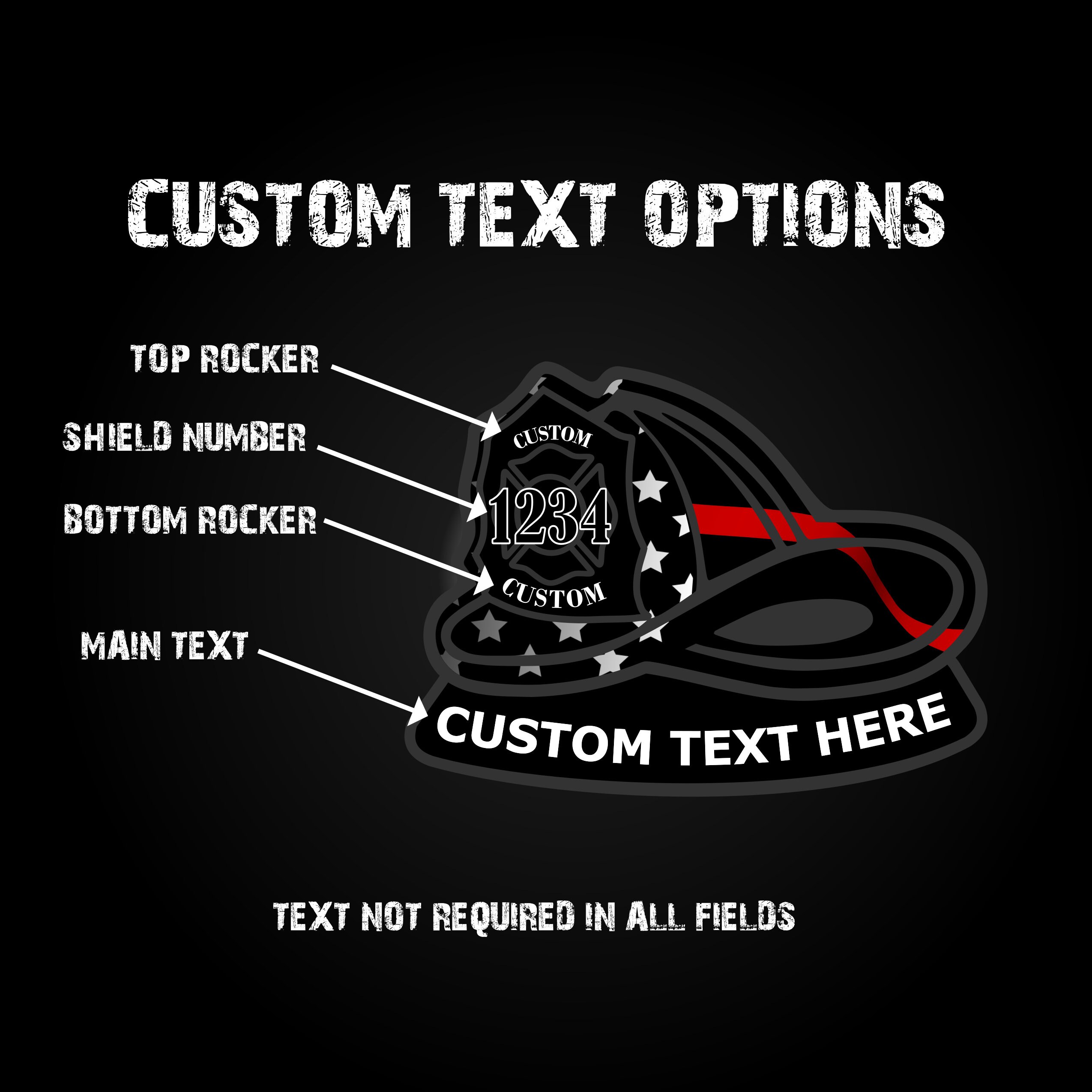 Custom Firefighter Helmet Decal Firefighter Sticker Car Decal Fireman