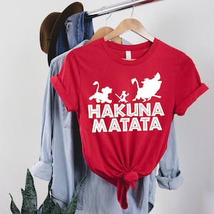 Hakuna Matata T shirt, Disney Family Trip Matching Shirt, Lion Movie Animal Kingdom Shirt, Vintage Disney The Lion King Shirt