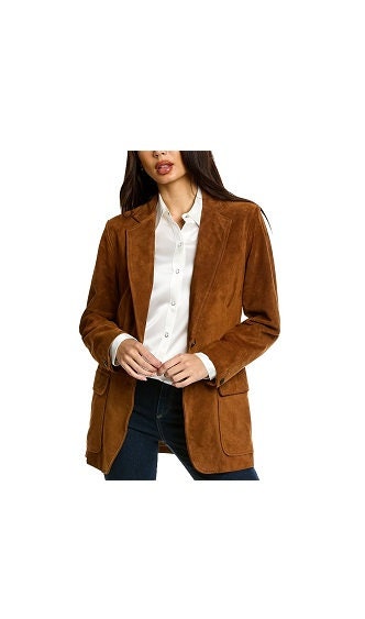 Textured Leather Peacoat - Ready-to-Wear 1ABEGS